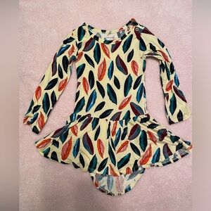 Posh peanut long sleeve twirl bodysuit